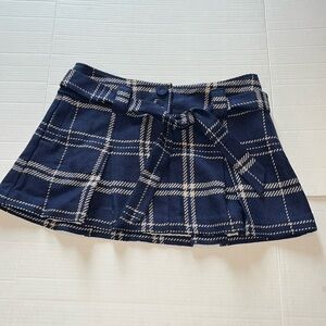 American Eagle Outfitters-8-Blue&White plaid-micro mini, skater, punk, skirt.